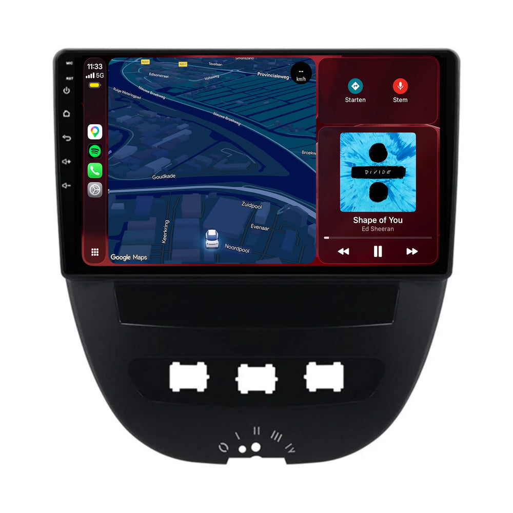 Toyota Aygo | Android 15 | 10 inch Autoradio | 2005 t/m 2013 | CarPlay & Android Auto