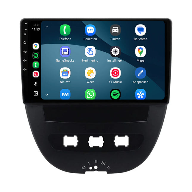 Peugeot 107 | Android 15 | 10 inch Autoradio | 2004 t/m 2015 | CarPlay & Android Auto