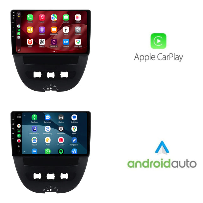 Toyota Aygo | Android 15 | 10 inch Autoradio | 2005 t/m 2013 | CarPlay & Android Auto
