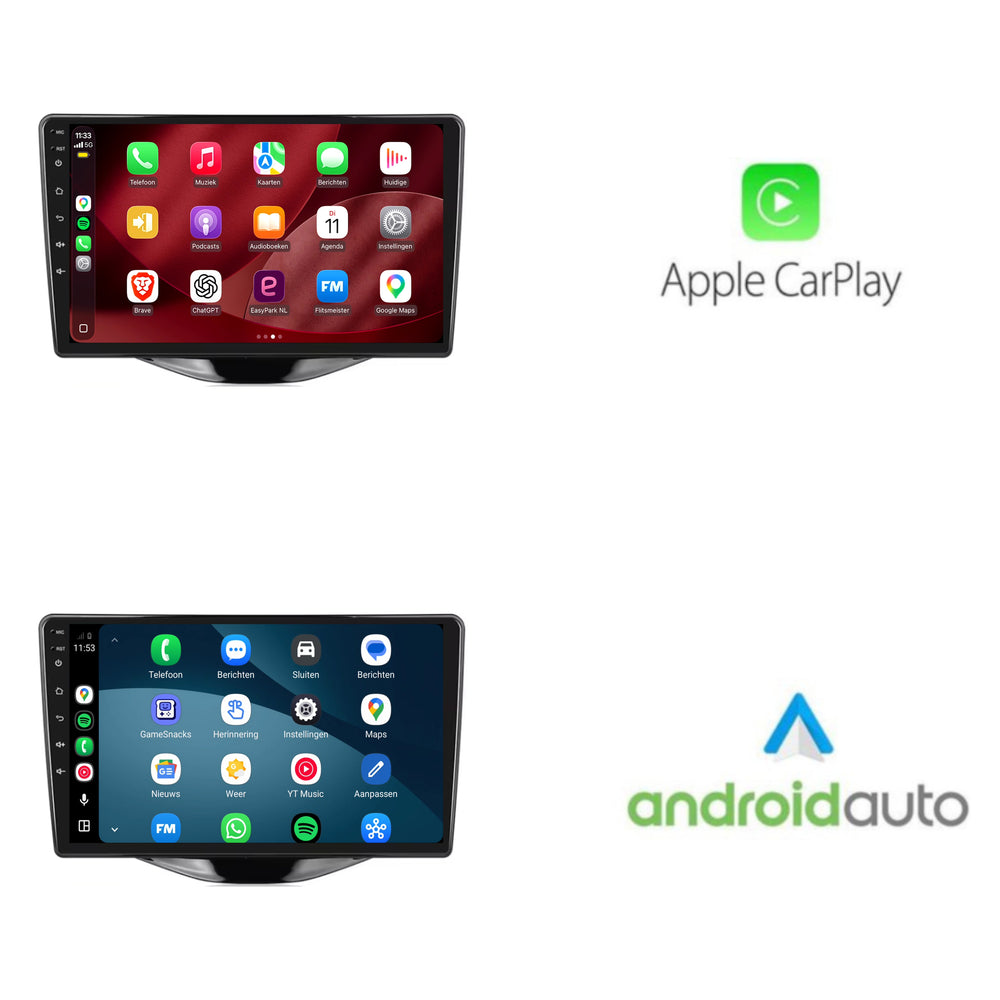 Toyota Aygo | Android 15 | 9 inch Autoradio | 2015 t/m 2021 | CarPlay & Android Auto