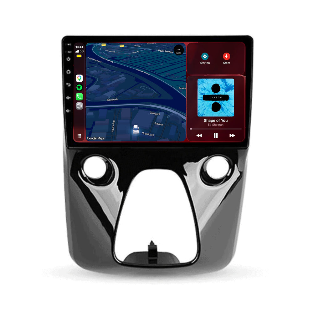 Toyota Aygo CarPlay & Android Auto radio | 2014–2022 | 9 inch | Android 15 | CTX-7263
