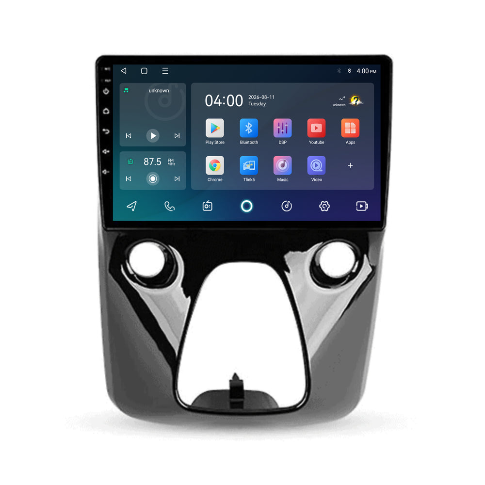 Peugeot 108-radio med CarPlay och Android Auto | 2014–2022 | 10 tum | Android 15 | CTX-7265