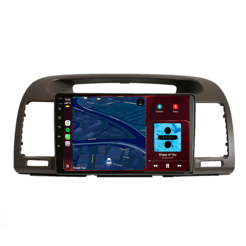 راديو Toyota Camry مع CarPlay وAndroid Auto | 2001–2007 | 9 بوصات | Android 15 | CTX-7255