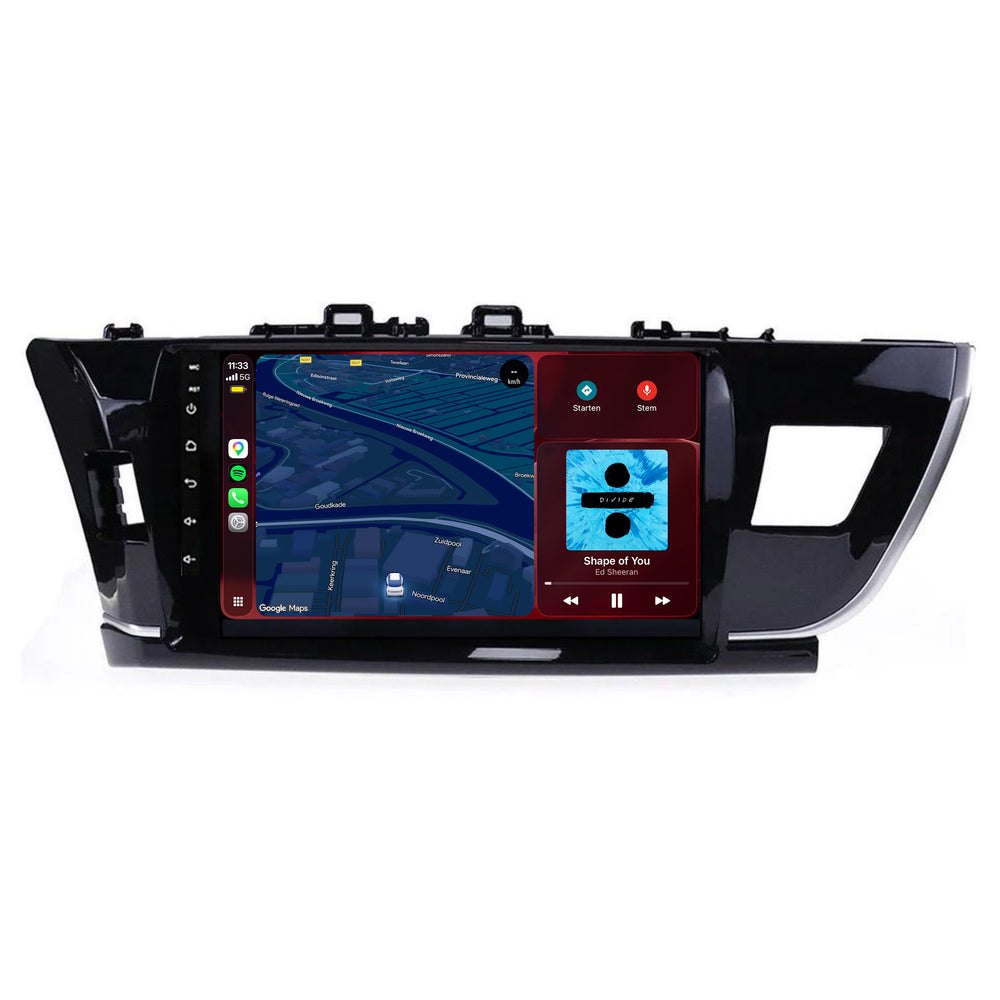 Autoradio Toyota Corolla CarPlay et Android Auto | 2014–2016 | 9 pouces | Android 15 | CTX-7281