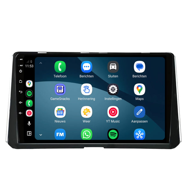 Toyota Corolla-radio med CarPlay & Android Auto | 2018 til 2020 | 9 tommer | Android 15 | Svart | CTX-7144