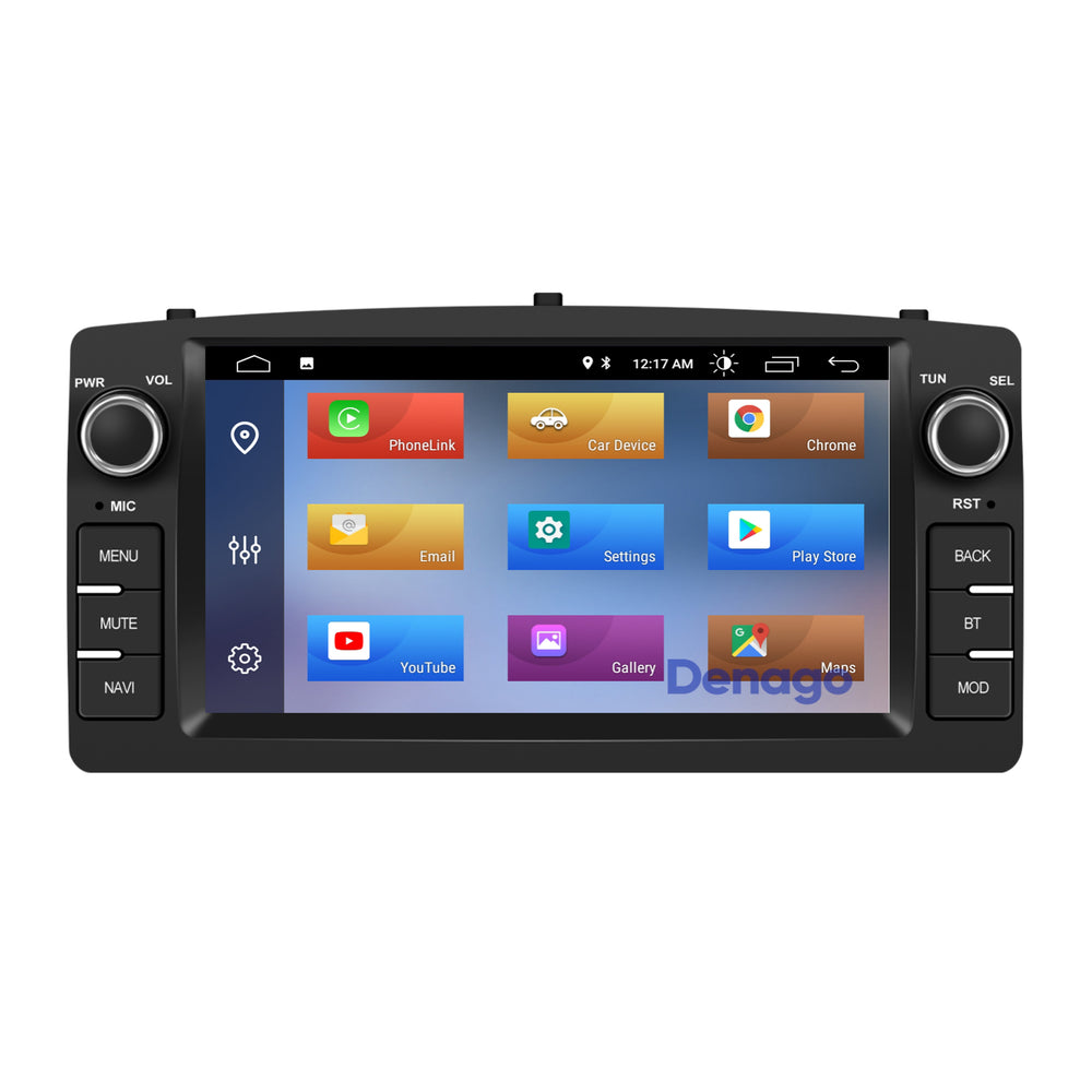Toyota Corolla E120 CarPlay autoradio | 2002 t/m 2007 | Denago DNG-1144 | 7 inch | Android 13 | Draadloos CarPlay & Android Auto | 2GB + 64GB