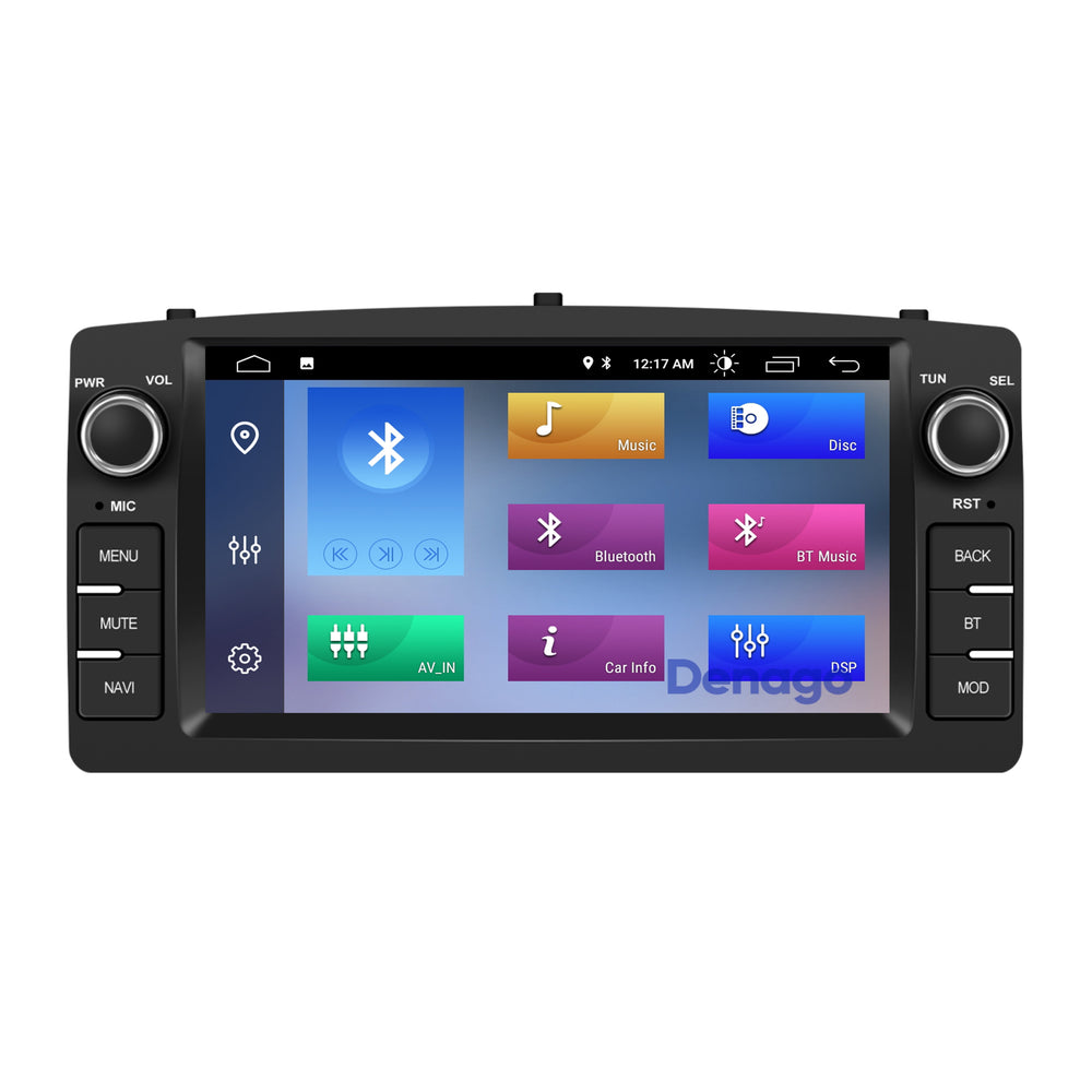 Toyota Corolla E120 CarPlay autoradio | 2002 t/m 2007 | Denago DNG-1144 | 7 inch | Android 13 | Draadloos CarPlay & Android Auto | 2GB + 64GB