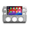 Autoradio compatible CarPlay pour Toyota FJ Cruiser (2006-2017) | Denago DNG-A313 | Écran 9 pouces | Android 13 | CarPlay sans fil & Android Auto | Cadre argenté