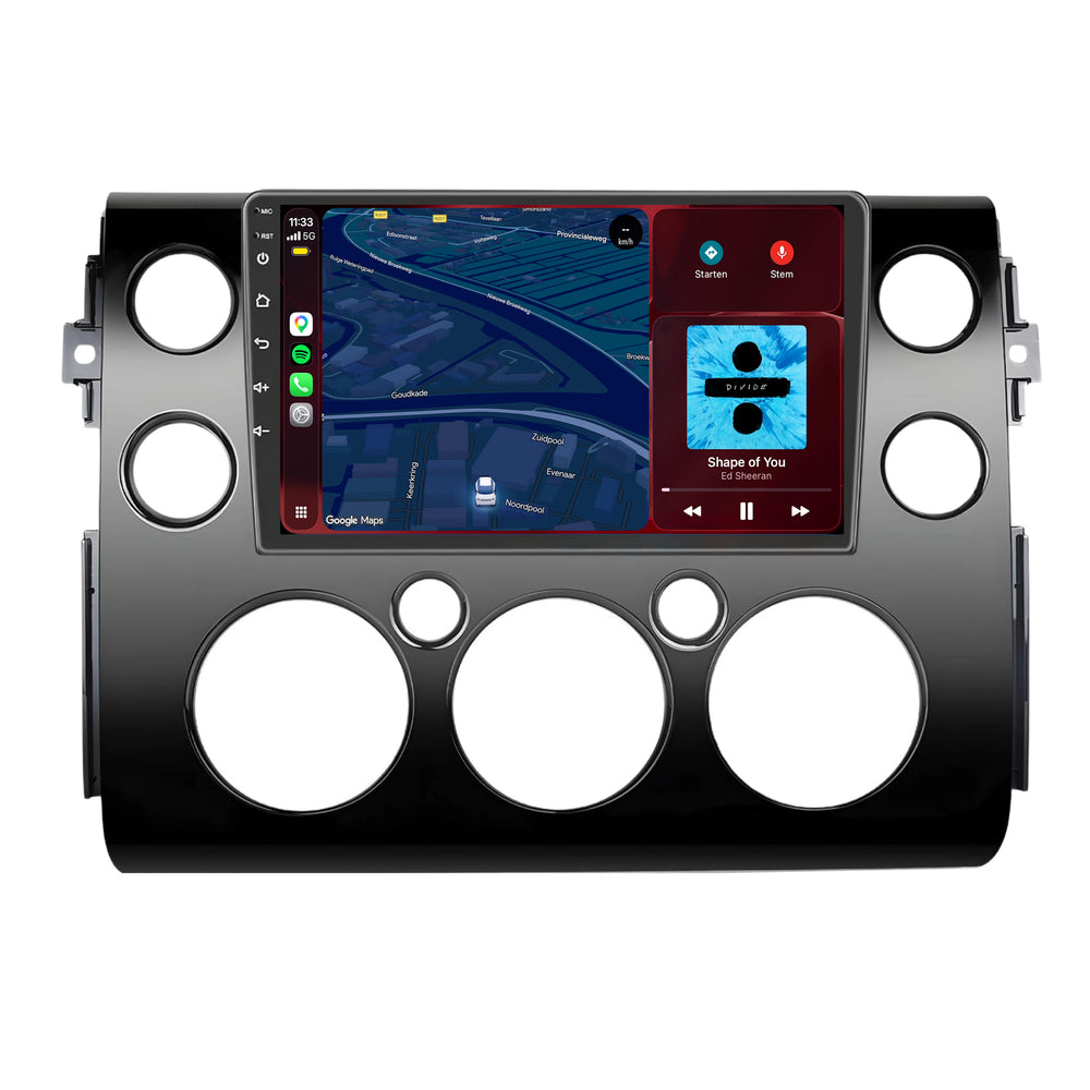 Autoradio CarPlay & Android Auto pour Toyota FJ Cruiser | 2006–2017 | 9 pouces | Android 15 | CTX-7308