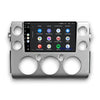 Autoradio compatible CarPlay pour Toyota FJ Cruiser (2006-2017) | Denago DNG-A313 | Écran 9 pouces | Android 13 | CarPlay sans fil & Android Auto | Cadre argenté
