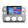 Autoradio compatible CarPlay pour Toyota FJ Cruiser (2006-2017) | Denago DNG-A313 | Écran 9 pouces | Android 13 | CarPlay sans fil & Android Auto | Cadre argenté