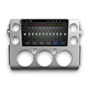 Autoradio compatible CarPlay pour Toyota FJ Cruiser (2006-2017) | Denago DNG-A313 | Écran 9 pouces | Android 13 | CarPlay sans fil & Android Auto | Cadre argenté
