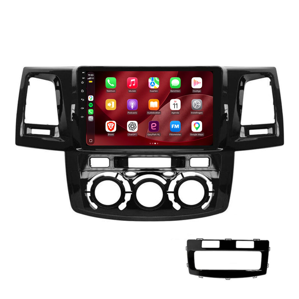 Toyota Hilux-radio med CarPlay & Android Auto | 2008–2016 | 9 tommer | Android 15 | CTX-7252