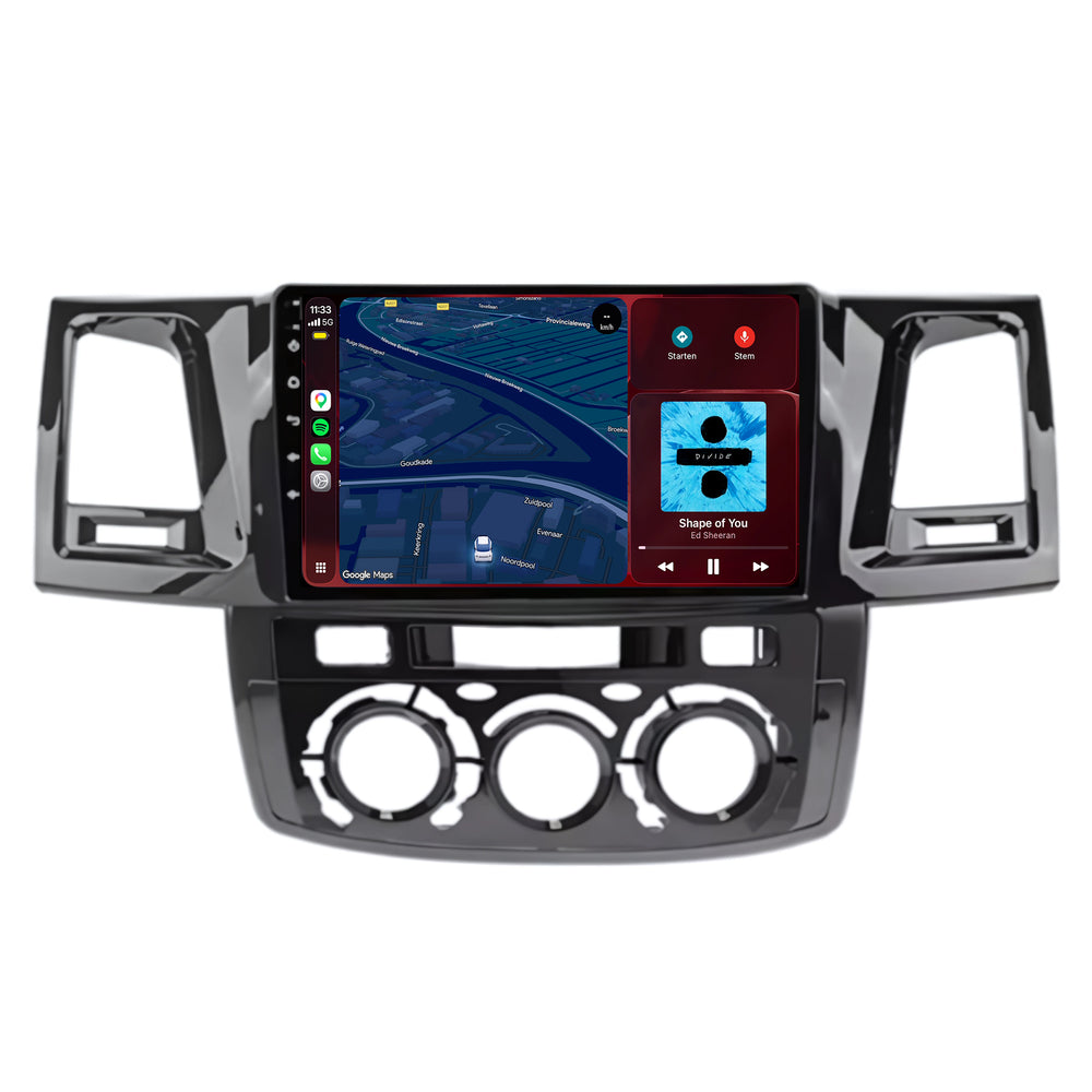 Toyota Hilux | Android 15 | 9 inch Autoradio | 2008 t/m 2016 | CarPlay & Android Auto