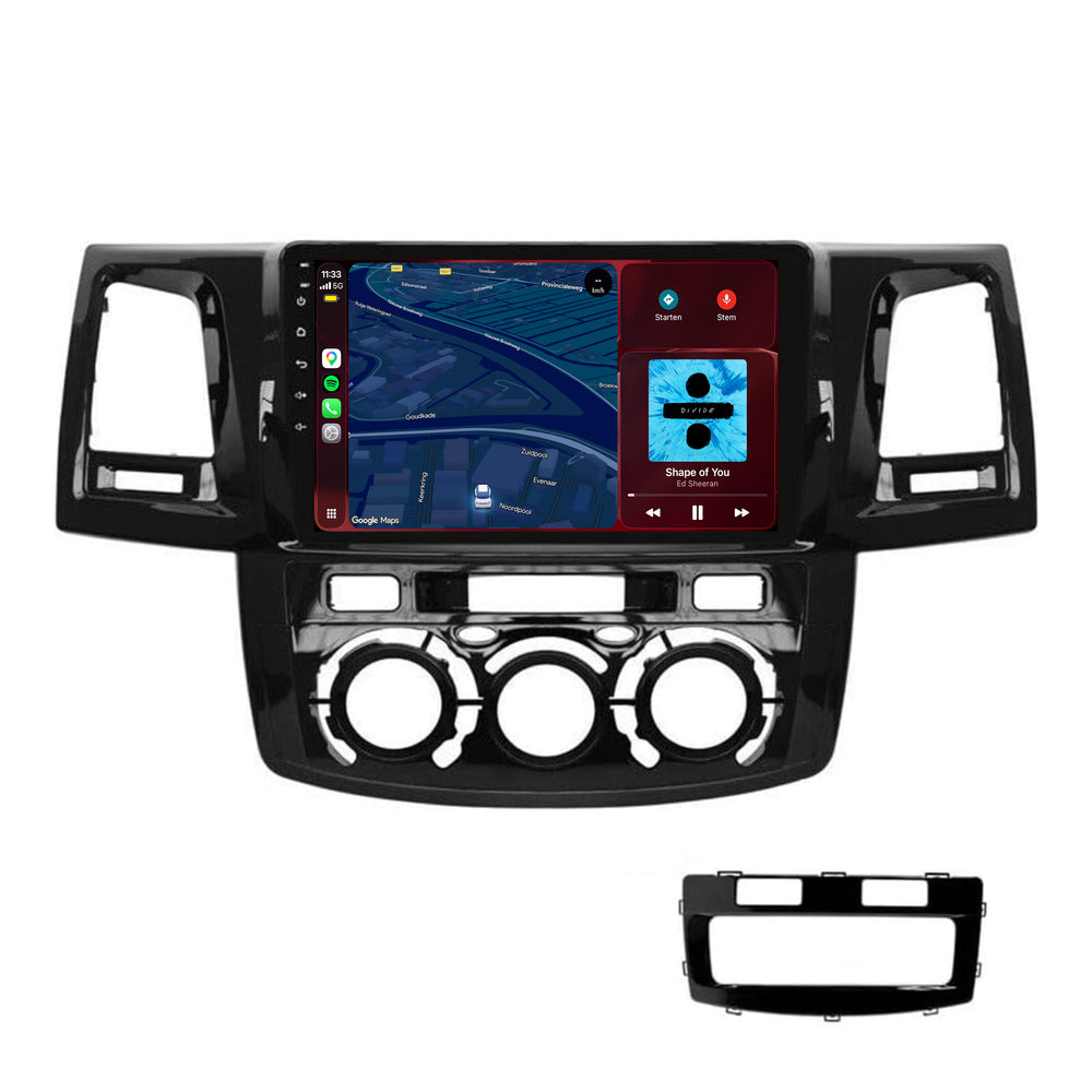 Toyota Hilux-radio med CarPlay & Android Auto | 2008–2016 | 9 tommer | Android 15 | CTX-7252