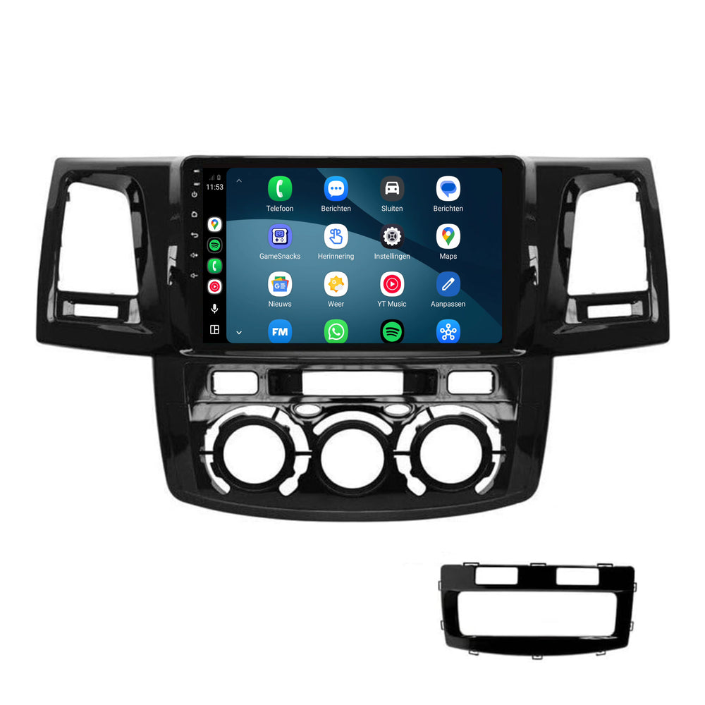 Toyota Hilux-radio med CarPlay & Android Auto | 2008–2016 | 9 tommer | Android 15 | CTX-7252