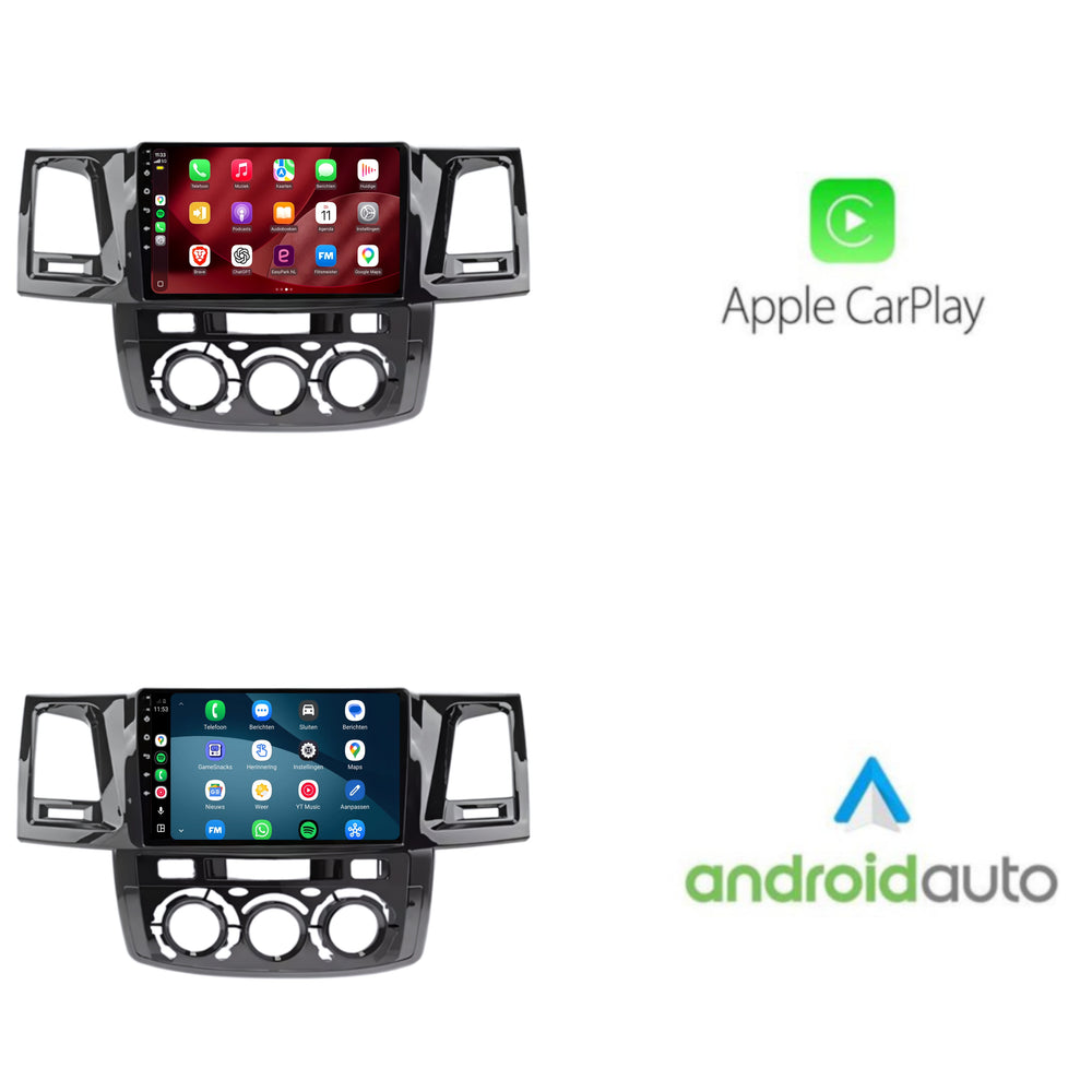 Toyota Hilux | Android 15 | 9 inch Autoradio | 2008 t/m 2016 | CarPlay & Android Auto
