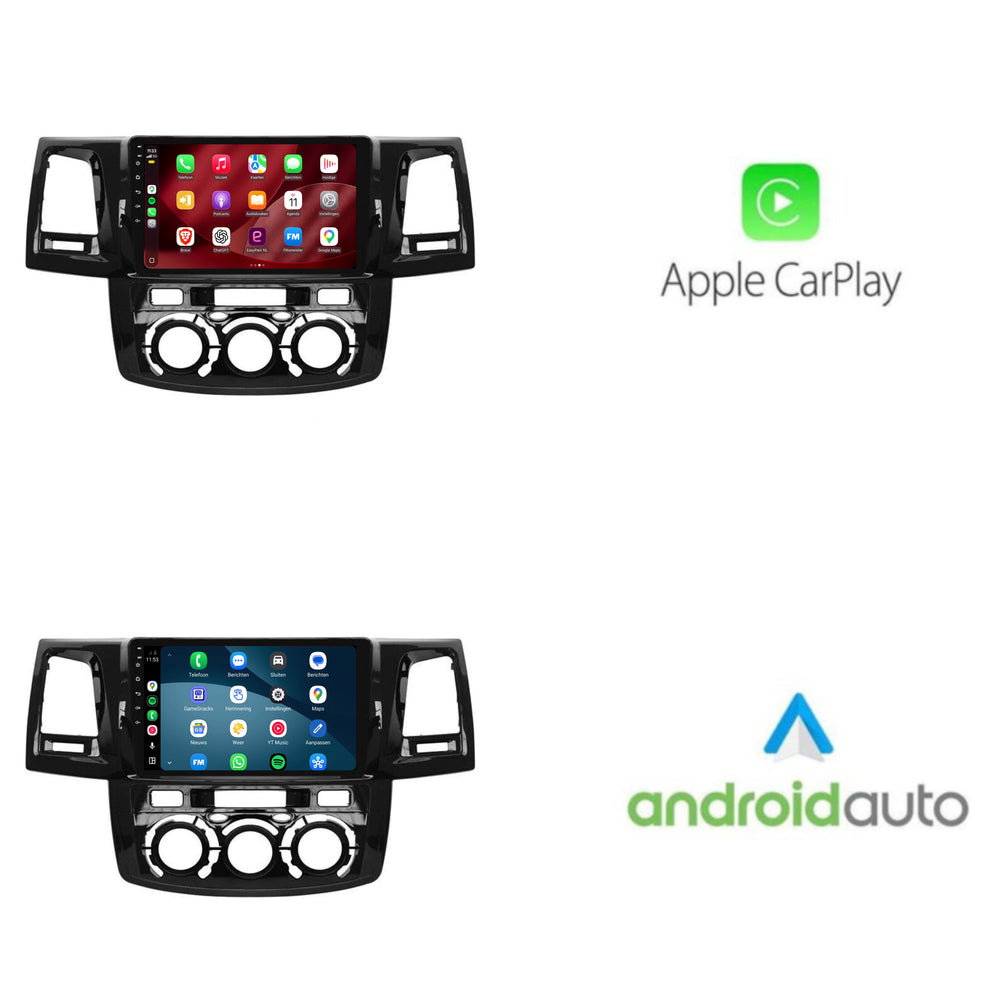 Toyota Hilux-radio med CarPlay & Android Auto | 2008–2016 | 9 tommer | Android 15 | CTX-7252