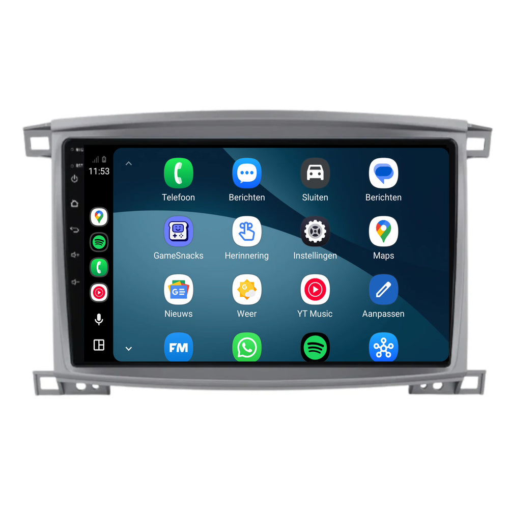 Autoradio CarPlay e Android Auto per Toyota Land Cruiser 100 | 2005–2007 | 9 pollici | Android 15 | CTX-7310