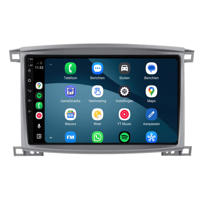 Toyota Land Cruiser 100-radio med CarPlay & Android Auto | 2005–2007 | 9 tum | Android 15 | CTX-7310