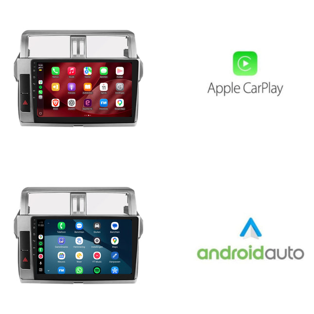 Radio CarPlay e Android Auto per Toyota Land Cruiser Prado 150 | 2013–2017 | 9 pollici | Android 15 | CTX-7452