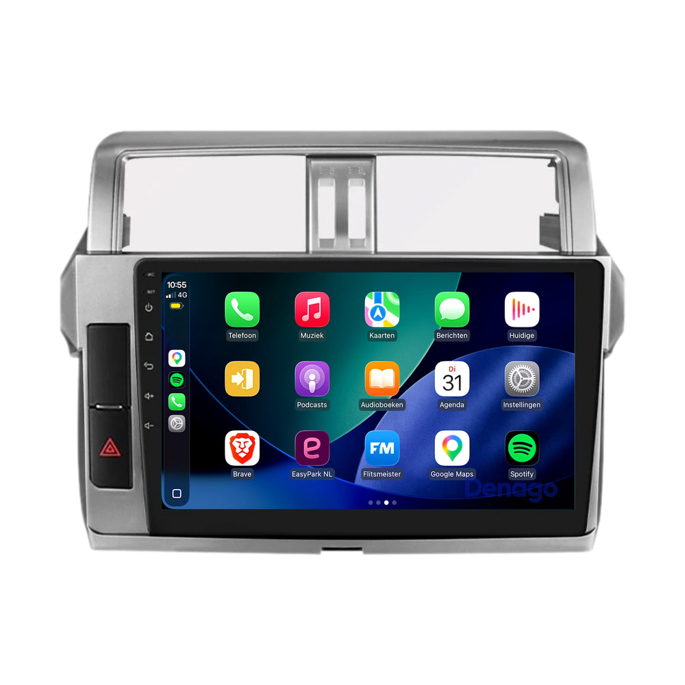 Toyota Land Cruiser Prado 150 CarPlay autoradio | 2013 t/m 2017 | Denago DNG-A452 | 9 inch | Android 13 | Draadloos CarPlay & Android Auto