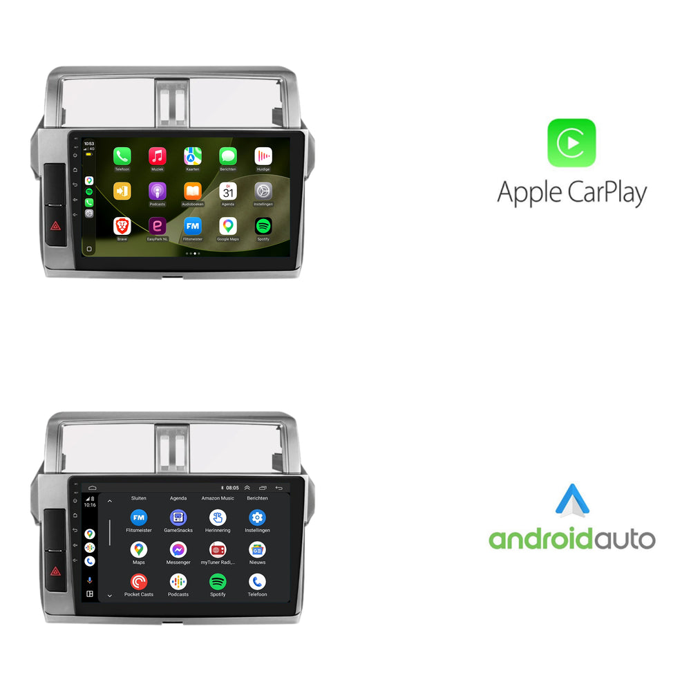 Toyota Land Cruiser Prado 150 | Android 13 | Autoradio | 2013 t/m 2017 | CarPlay & Android Auto
