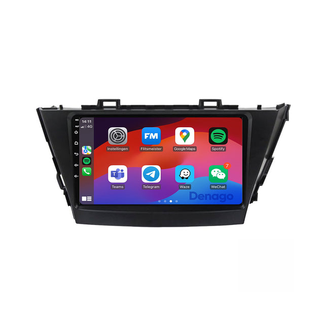 Toyota Prius Plus CarPlay autoradio | 2009 t/m 2015 | Denago DNG-A365 | 9 inch | Android 13 | Draadloos CarPlay & Android Auto