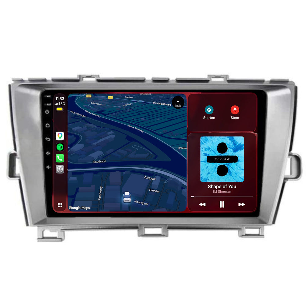 راديو Toyota Prius مع CarPlay وAndroid Auto | 2009–2015 | 9 بوصة | Android 15 | CTX-7269