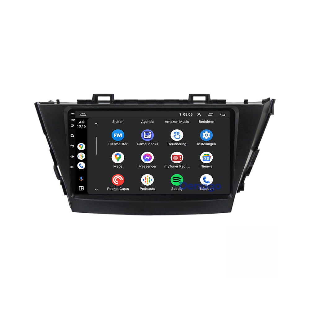 Toyota Prius Plus CarPlay autoradio | 2009 t/m 2015 | Denago DNG-A365 | 9 inch | Android 13 | Draadloos CarPlay & Android Auto