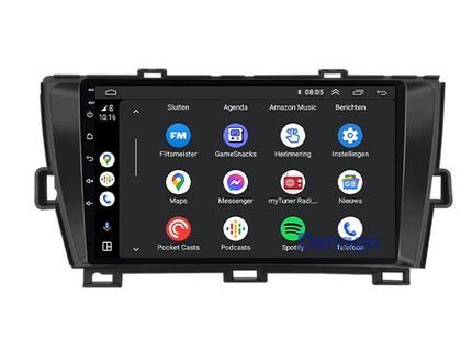 Toyota Prius CarPlay autoradio | 2009 t/m 2015 | Denago DNG-A397 | 9 inch | Android 13 | Draadloos CarPlay & Android Auto