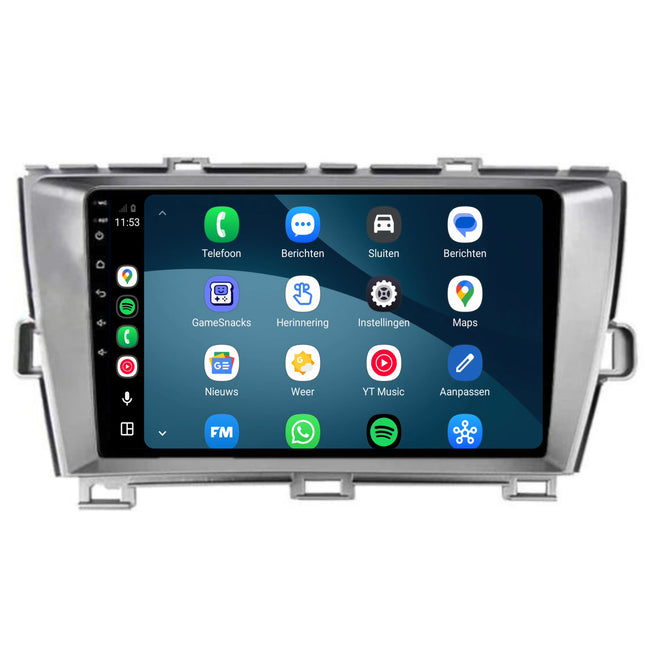راديو Toyota Prius مع CarPlay وAndroid Auto | 2009–2015 | 9 بوصة | Android 15 | CTX-7269