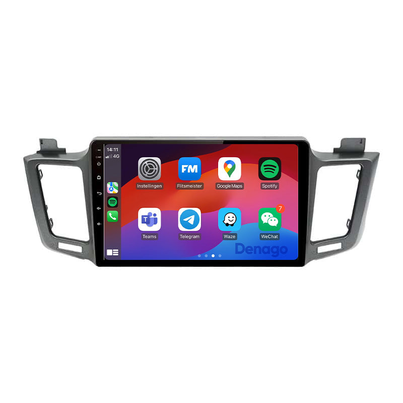 Autoradio CarPlay pour Toyota RAV4 | 2013 à 2018 | Denago DNG-A249 | Écran 9 pouces | Android 13 | CarPlay sans fil & Android Auto