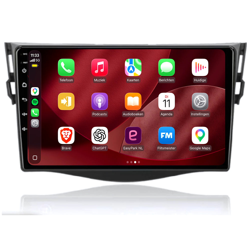 Toyota RAV4 | Android 15 | 9 inch Autoradio | 2006 t/m 2013 | CarPlay & Android Auto