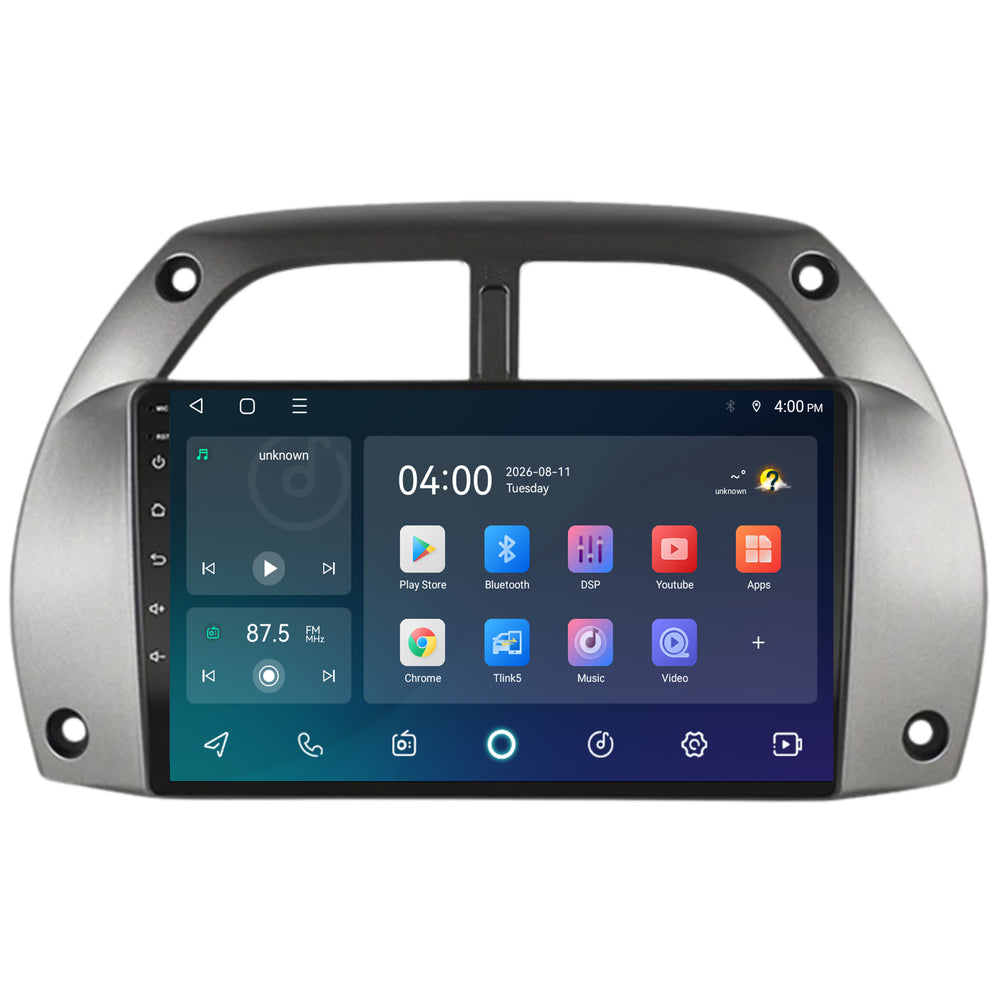Toyota RAV4-radio med CarPlay och Android Auto | 2001–2003 | 9 tum | Android 15 | CTX-7206