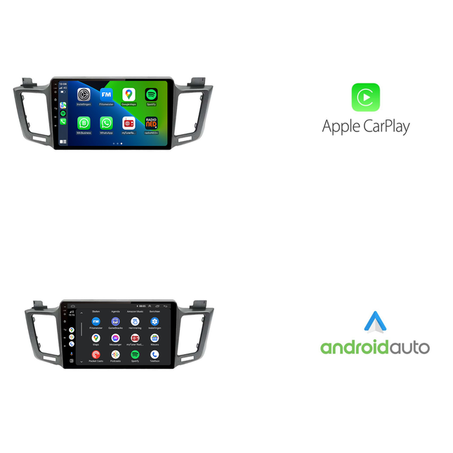 Toyota Rav4 | Androide 13 | Radio de coche | 2013 a 2018 | CarPlay y Android Auto