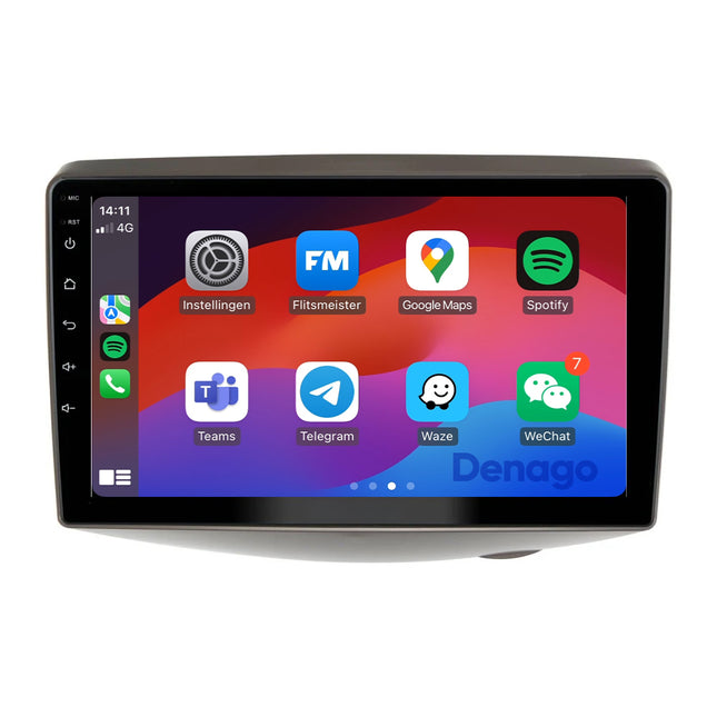 Toyota Yaris CarPlay autoradio Low versie | 1999 t/m 2005 | Denago DNG-A351 | 9 inch | Android 13 | Draadloos CarPlay & Android Auto