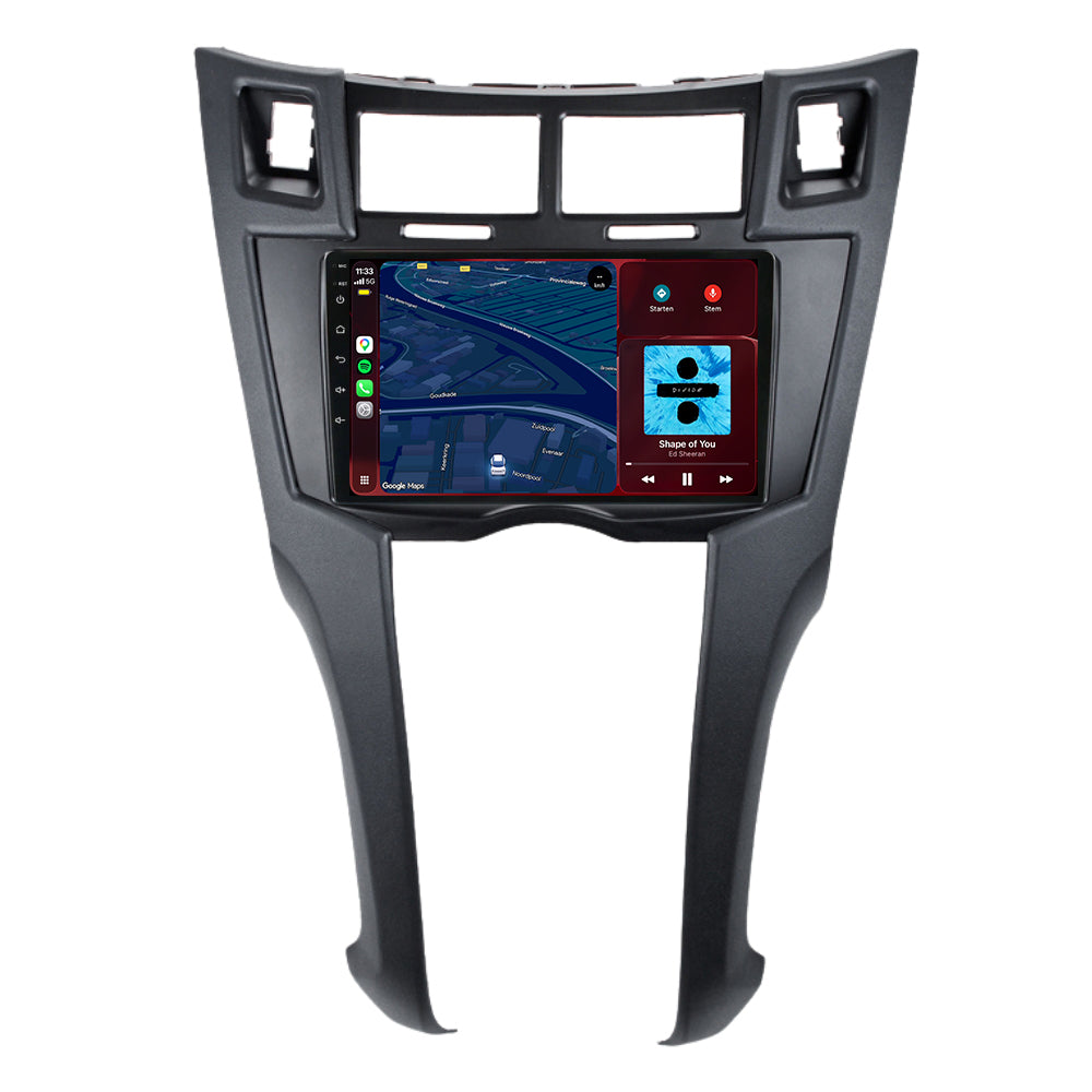 Toyota Yaris-radio med CarPlay og Android Auto | 2005–2012 | 9 tommer | Android 15 | CTX-7406