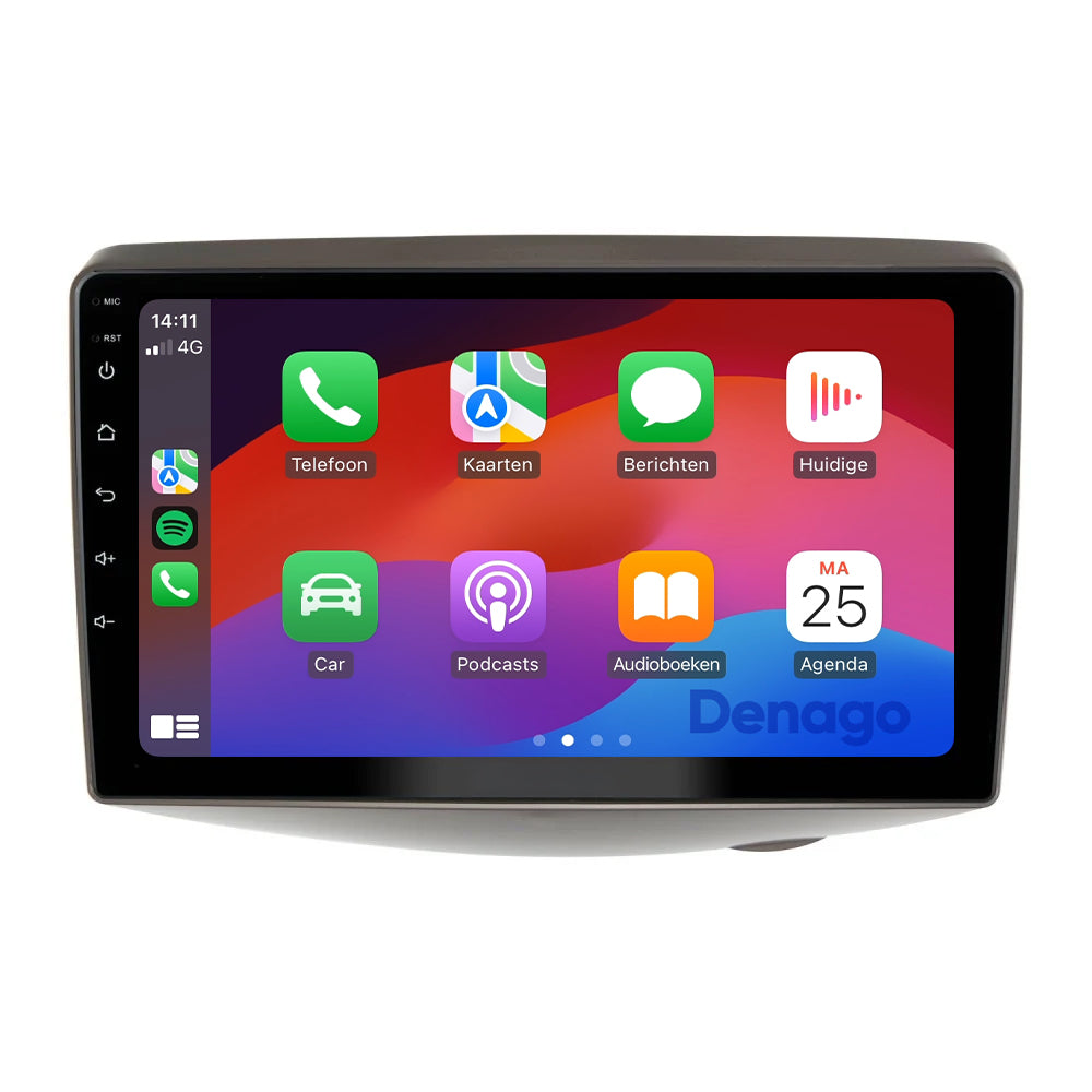 Toyota Yaris CarPlay autoradio Low versie | 1999 t/m 2005 | Denago DNG-A351 | 9 inch | Android 13 | Draadloos CarPlay & Android Auto