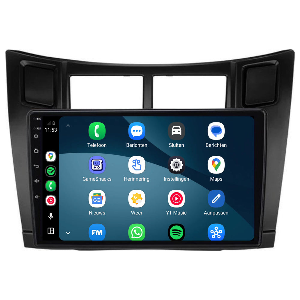 Toyota Yaris Radio mit CarPlay & Android Auto | 2005–2012 | 9 Zoll | Android 15 | CTX-7297