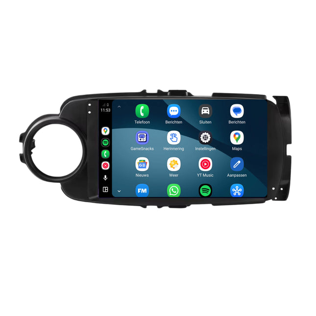 Toyota Yaris-radio med CarPlay og Android Auto | 2011–2019 | 9 tommer | Android 15 | CTX-7287
