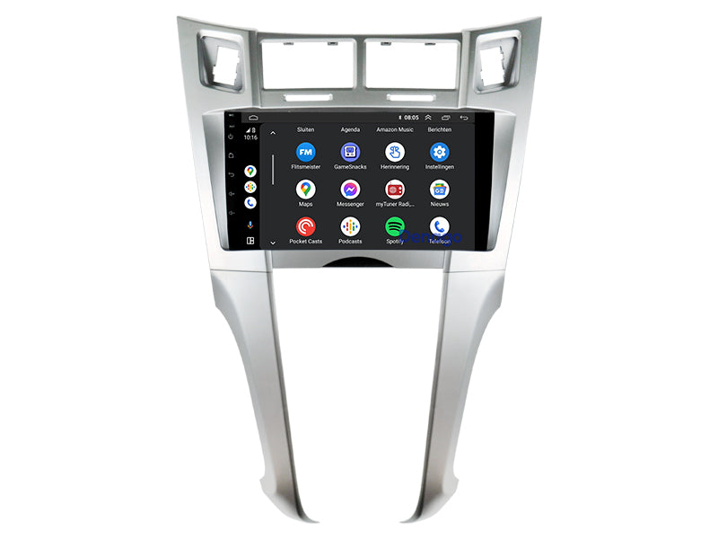 Toyota Yaris CarPlay autoradio | 2005 t/m 2012 | Denago DNG-A405 | 9 inch | Android 13 | Draadloos CarPlay & Android Auto