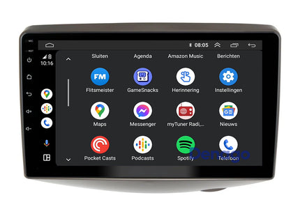 Toyota Yaris CarPlay autoradio Low versie | 1999 t/m 2005 | Denago DNG-A351 | 9 inch | Android 13 | Draadloos CarPlay & Android Auto