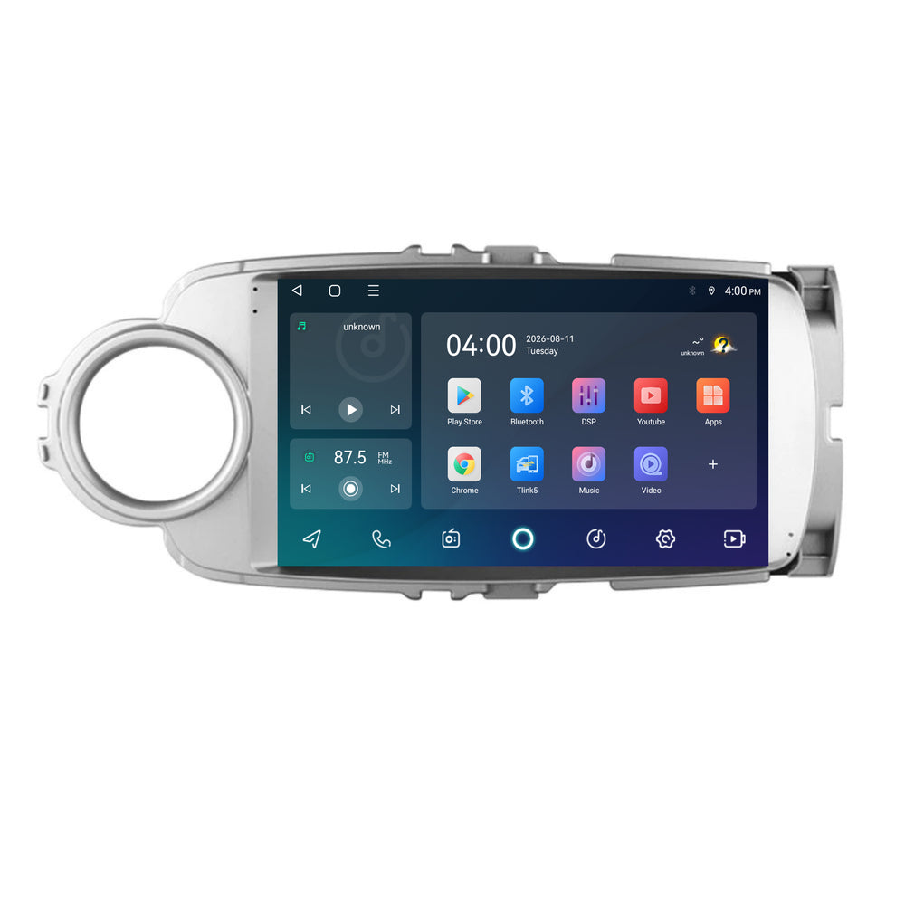 Toyota Yaris Radio mit CarPlay & Android Auto | 2011–2019 | 9 Zoll | Android 15 | CTX-7286