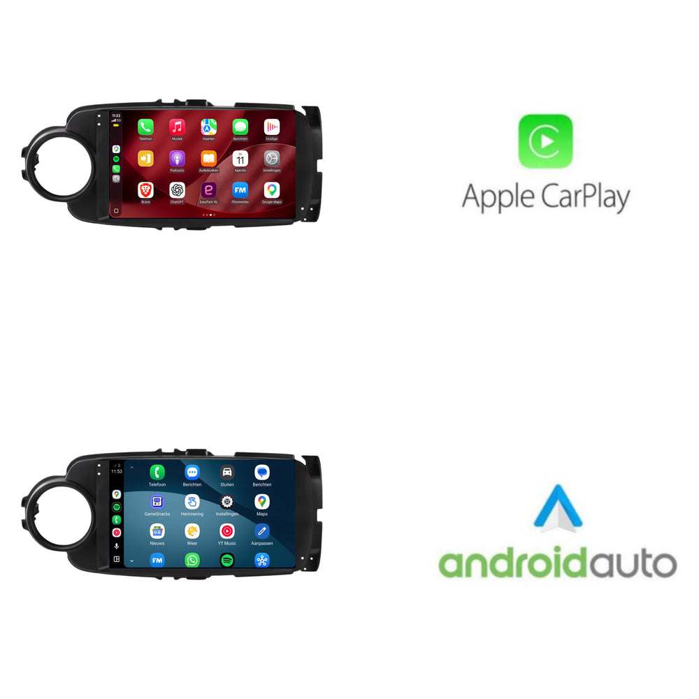 Toyota Yaris-radio med CarPlay og Android Auto | 2011–2019 | 9 tommer | Android 15 | CTX-7287