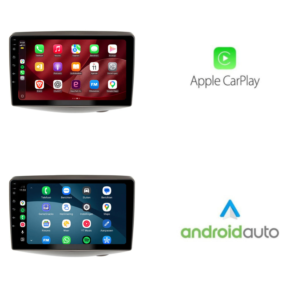 Toyota Yaris Radio mit CarPlay & Android Auto | 1999–2005 | 9 Zoll | Android 15 | CTX-7351