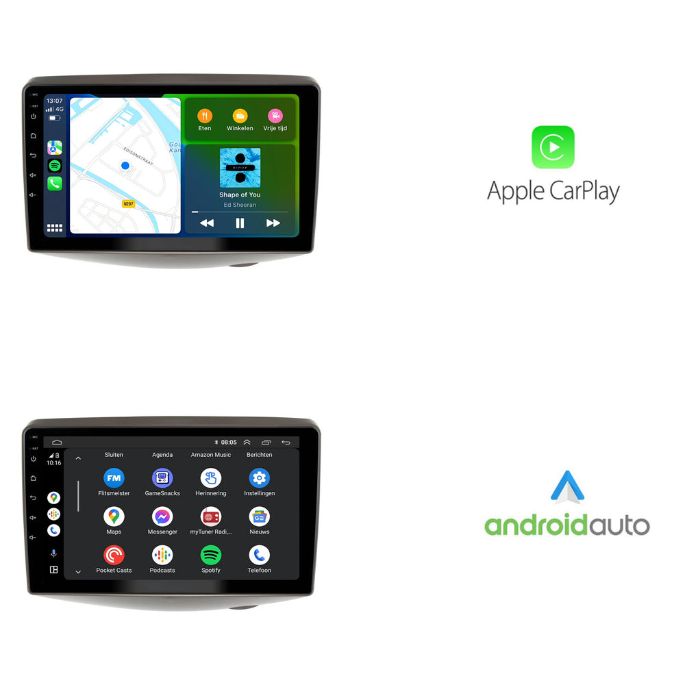 Toyota Yaris | Android 13 | Car radio | 1999 to 2005 | Low version | CarPlay & Android Auto