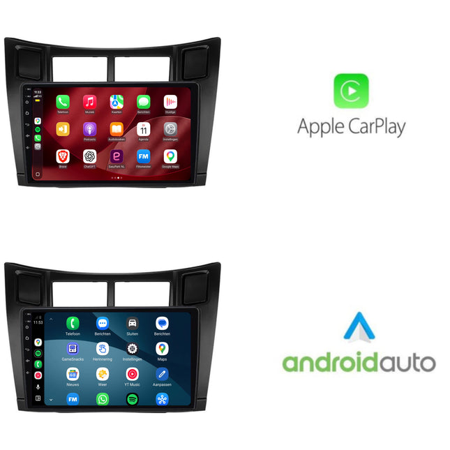 راديو Toyota Yaris مع CarPlay وAndroid Auto | 2005–2012 | 9 بوصة | Android 15 | CTX-7297