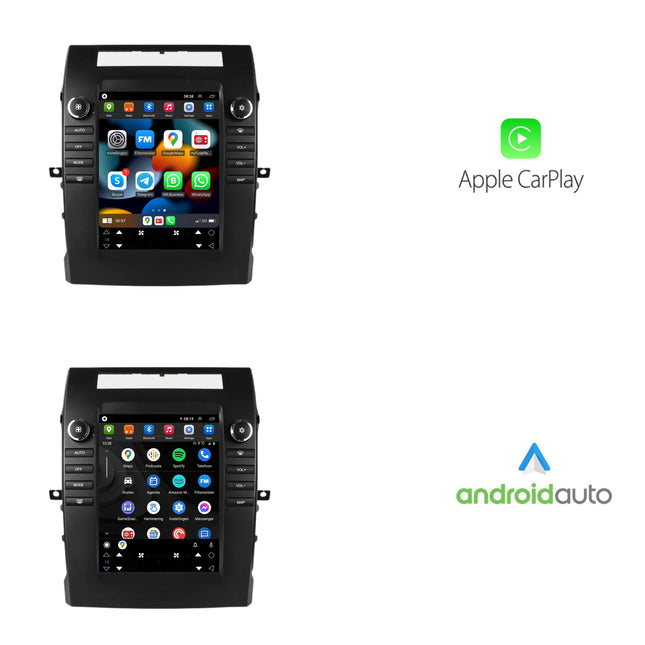 Toyota Corolla Tesla Style | Android 13 | Autoradio | 2004 t/m 2009 | CarPlay & Android Auto