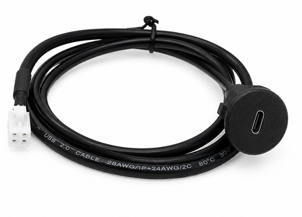 USB-C naar 4-Pins Autoradio Adapter | USB-C Inbouwpoort voor Aftermarket
